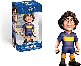 MINIX - Figure of Diego Maradona Yellow and Blue - Argentina - Collectibles 12 cm for Exhibition, Gift Idea for Children and Adults, Football Fan - MN13180