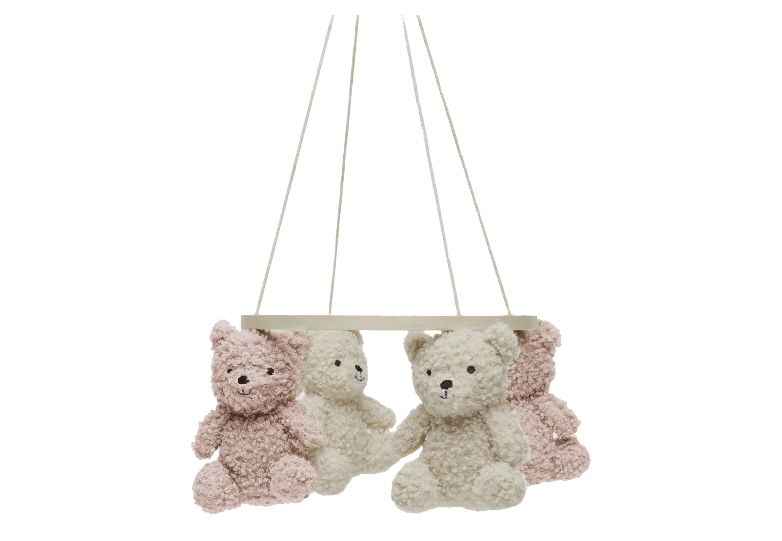 Jollein Mobile - Teddy Bear - Wild Rose/Naturel - Für Mädchen und Jungen - Für Babybett und Kinderbett - Teddybären