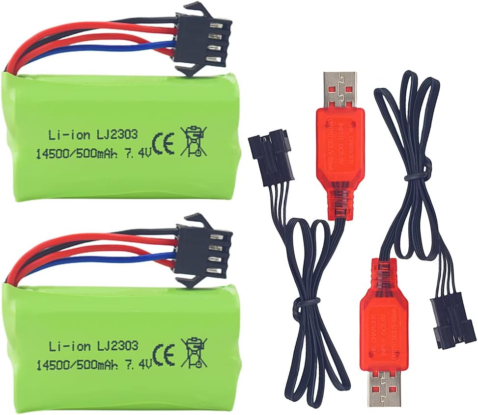 Li Iontery 1450 500Mah 7.4 V Opgewaardeerde Oplaadbare 7.4V 500Mah Met Usb-kabel Voor Wplwleritary Rc Auto Lithium Iontery Li Iontery 1450 500Mah 7.4 V Opgewaardeerde Oplaadbare 7.4V 500Mah Met Usb-kabel Voor Wplwleritary Rc Auto Lithium Iontery