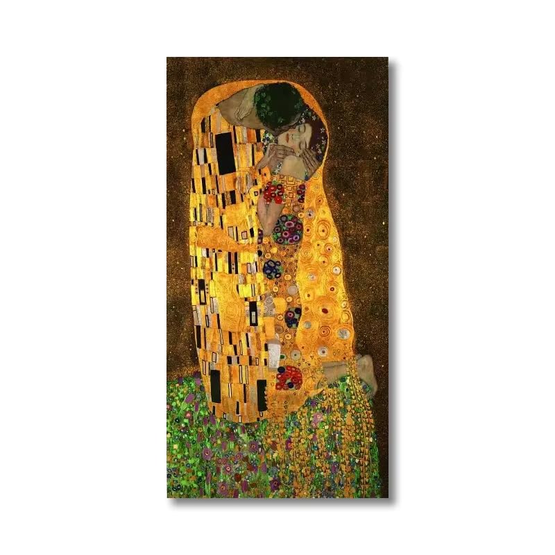 Affiche Gustav Klimt Le Baiser tableau couple amoureux pour une ambiance romantique unique