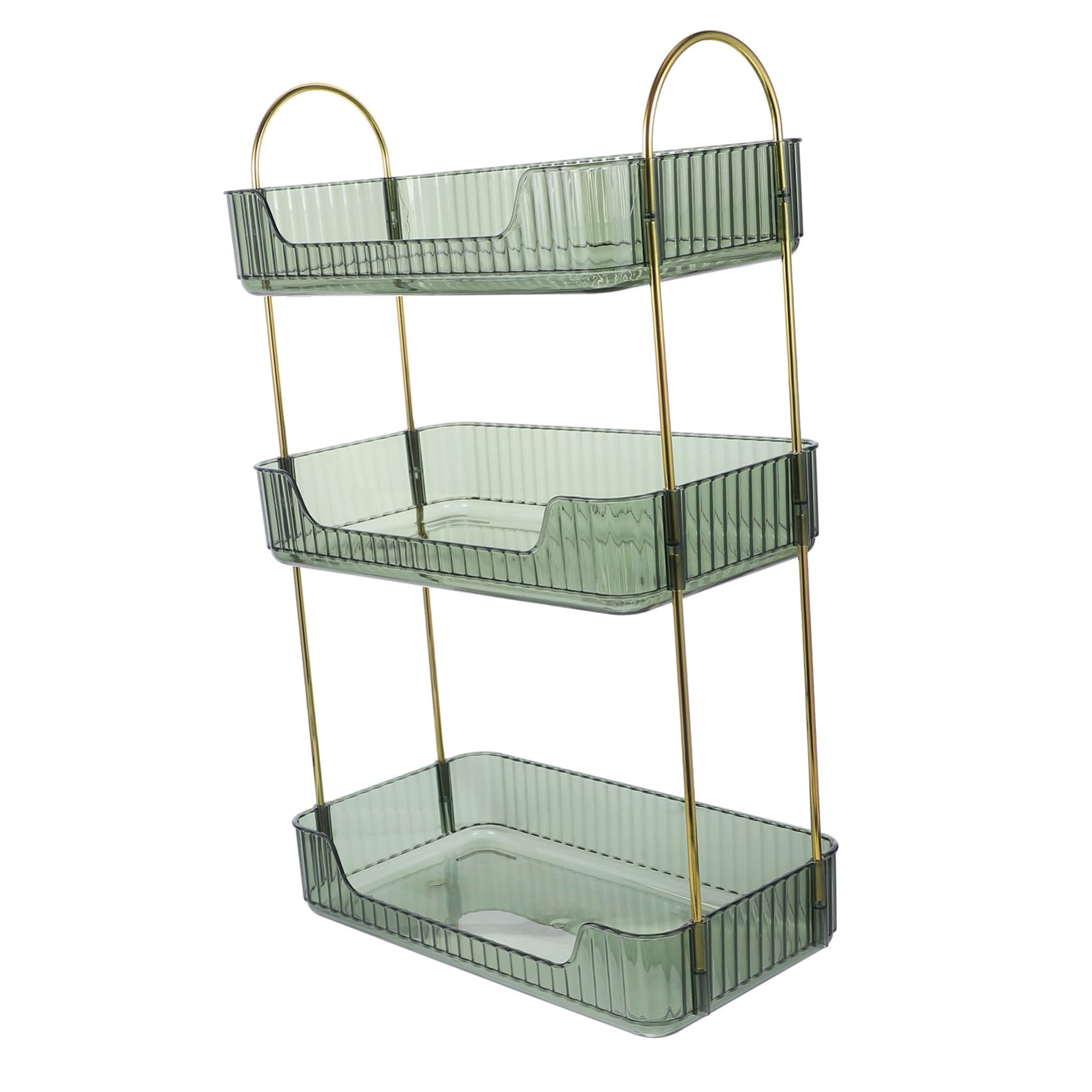 Étagère de rangement de salle de bain transparente au design épuré chic