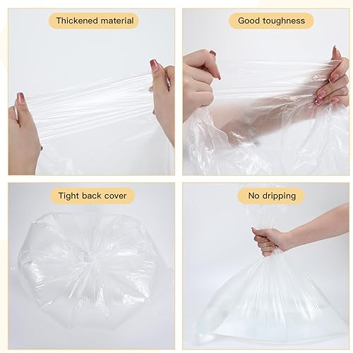 Miniatura 4 de 200 bolsas trituradoras de 10 galones, bolsa transparente que se adapta a la mayoría de trituradoras de 6 a 7 galones para basura de papel en casa y