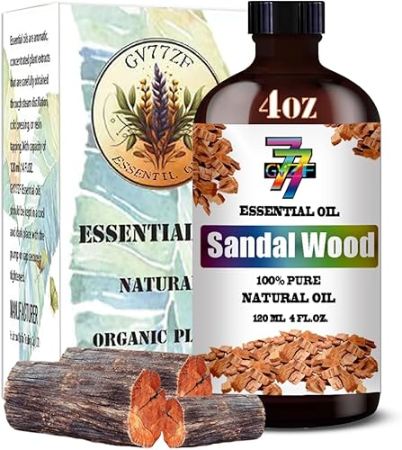 Miniatura 8 de Aceite esencial de sándalo (4 oz4.1 fl oz)  Aceites de sándalo para aromaterapia, difusores, humidificadores, fragancias para el hogar, cuidado de