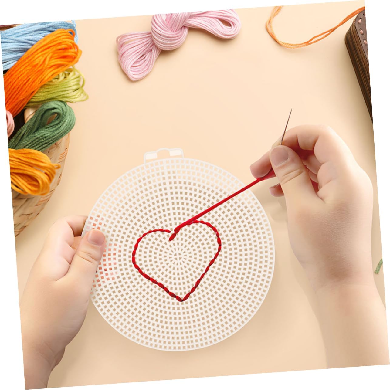EPIGEIST 15pcs Plastic Crafting Mesh Embroidery Mesh Sheets for DIY Projects Canvas Shapes Eye for Embroidery Household Canvas