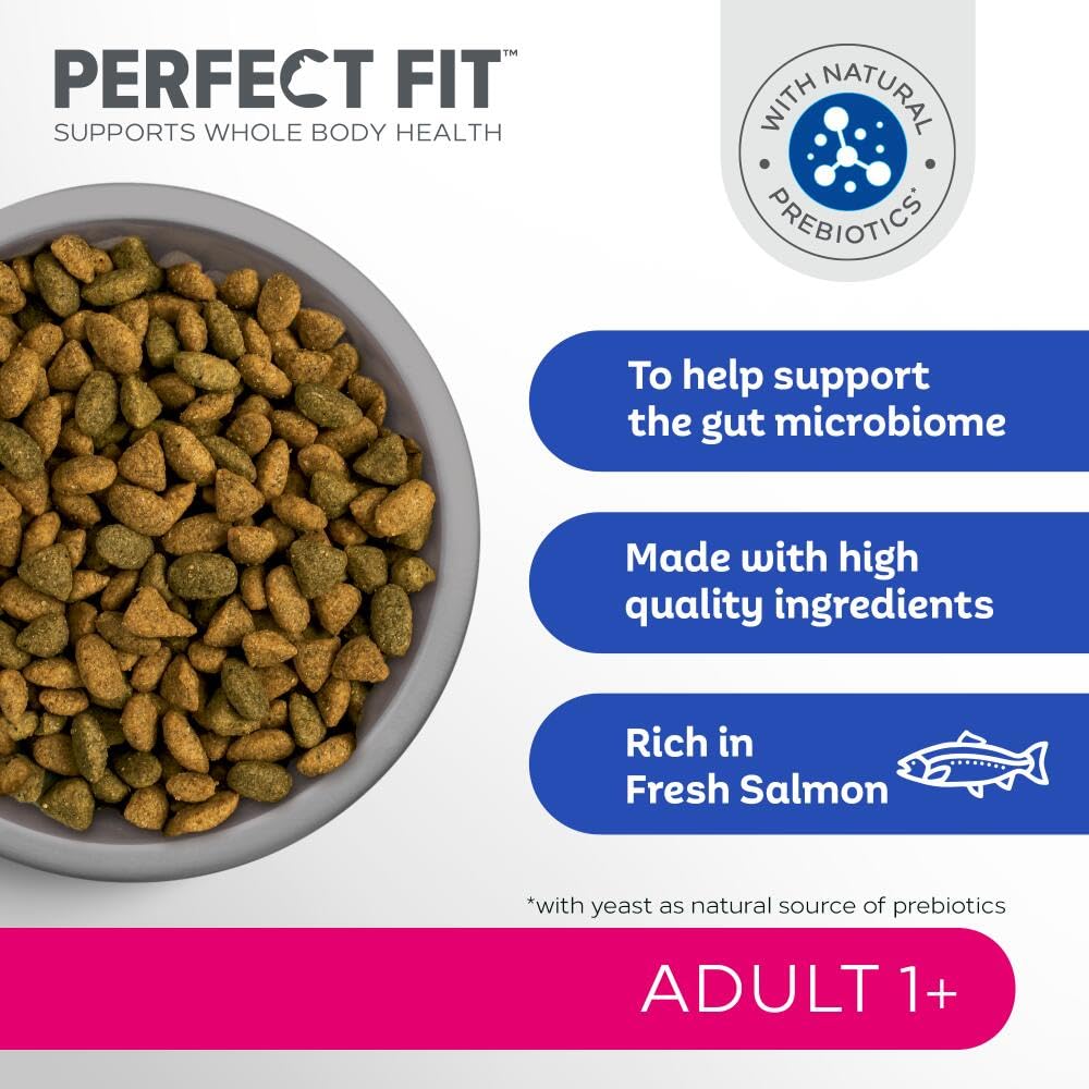 Alimento seco para Gatos Adultos a Partir de 1 año - Salmón, 2,8 kg (3 Bolsas)