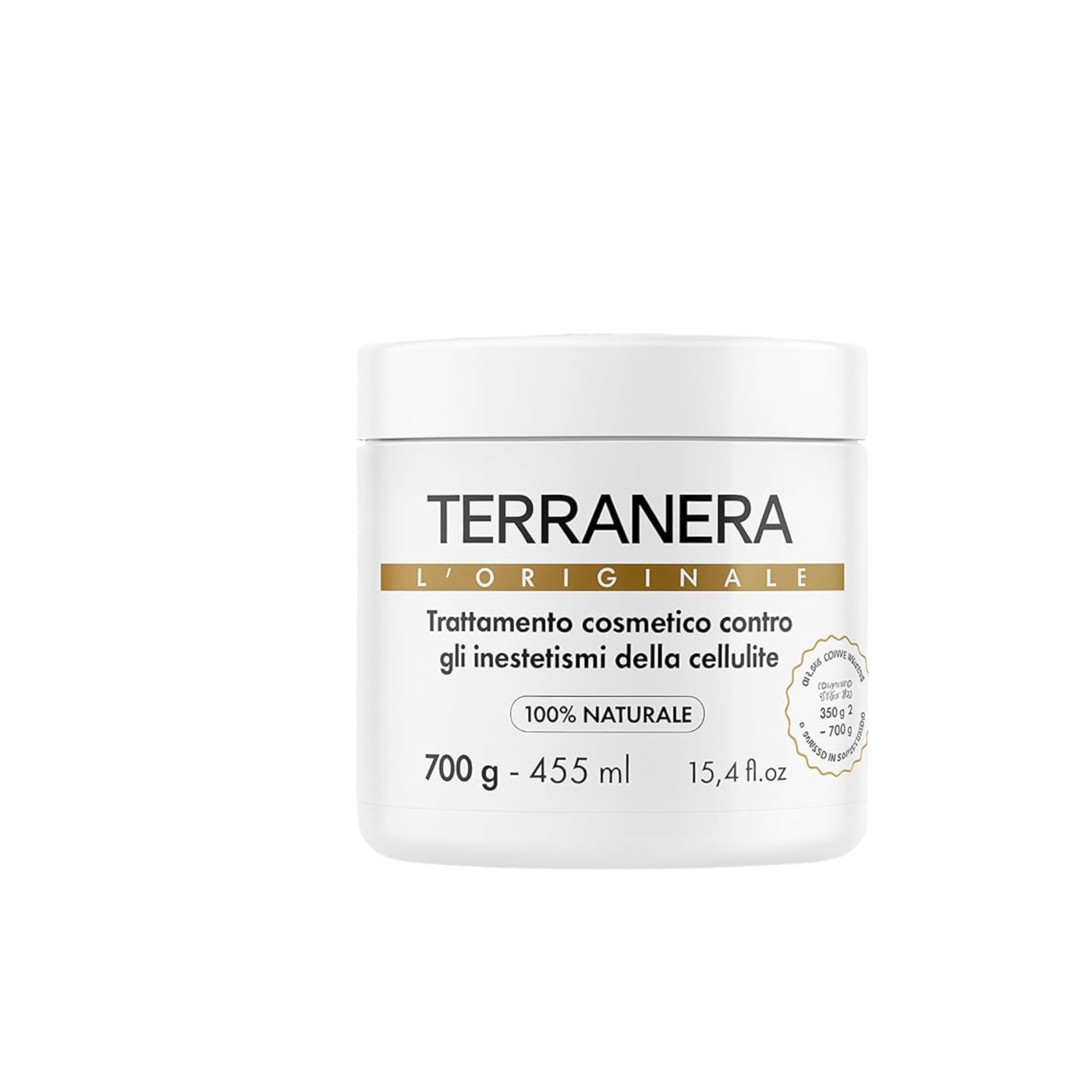 Fango Anticellulite Drenante ad Effetto Rapido – Tonifica e Leviga la Pelle – Combatte gli Inestetismi della Cellulite – 700gr Terranera
