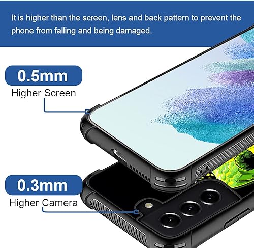 Vista 75 de Funda compatible con Samsung Galaxy S21 Plus, diseño gráfico de bandera de águila en blanco y negro, acrílico, a prueba de golpes, antiarañazos