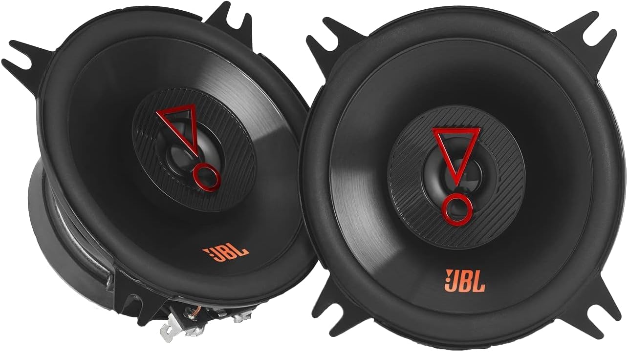 JBL Auto Lautsprecher Boxen Stage3 427F 180 Watt 10 cm 2 Wege Koax passend für VW T4 Facelift 1996-2003 Armaturenbrett vorne