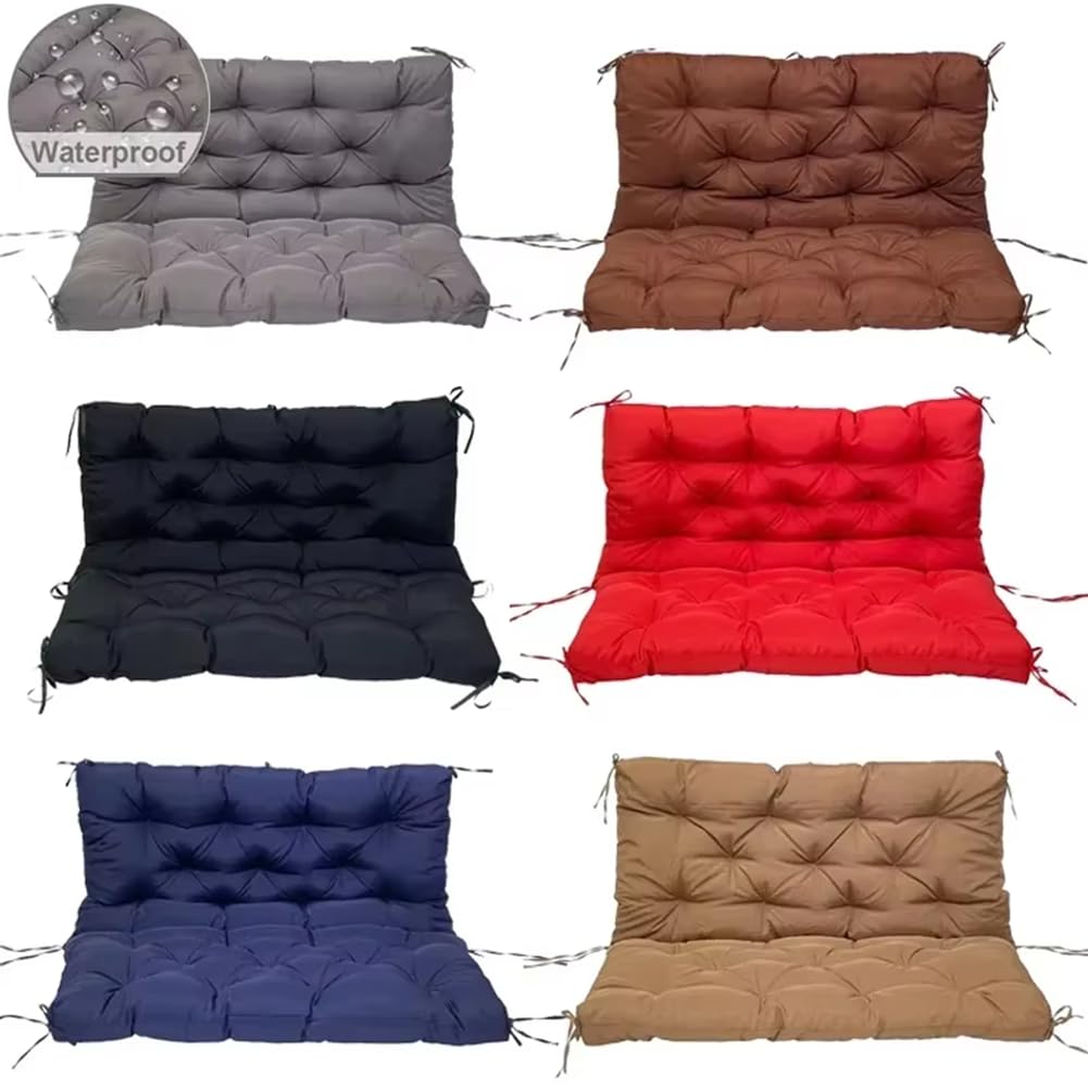 Comodo cuscino per panca da giardino, per patio e sala da pranzo al chiuso, design moderno trapuntato, cuscino spesso, 100 x 100 cm, perfetto per mobili e uso esterno