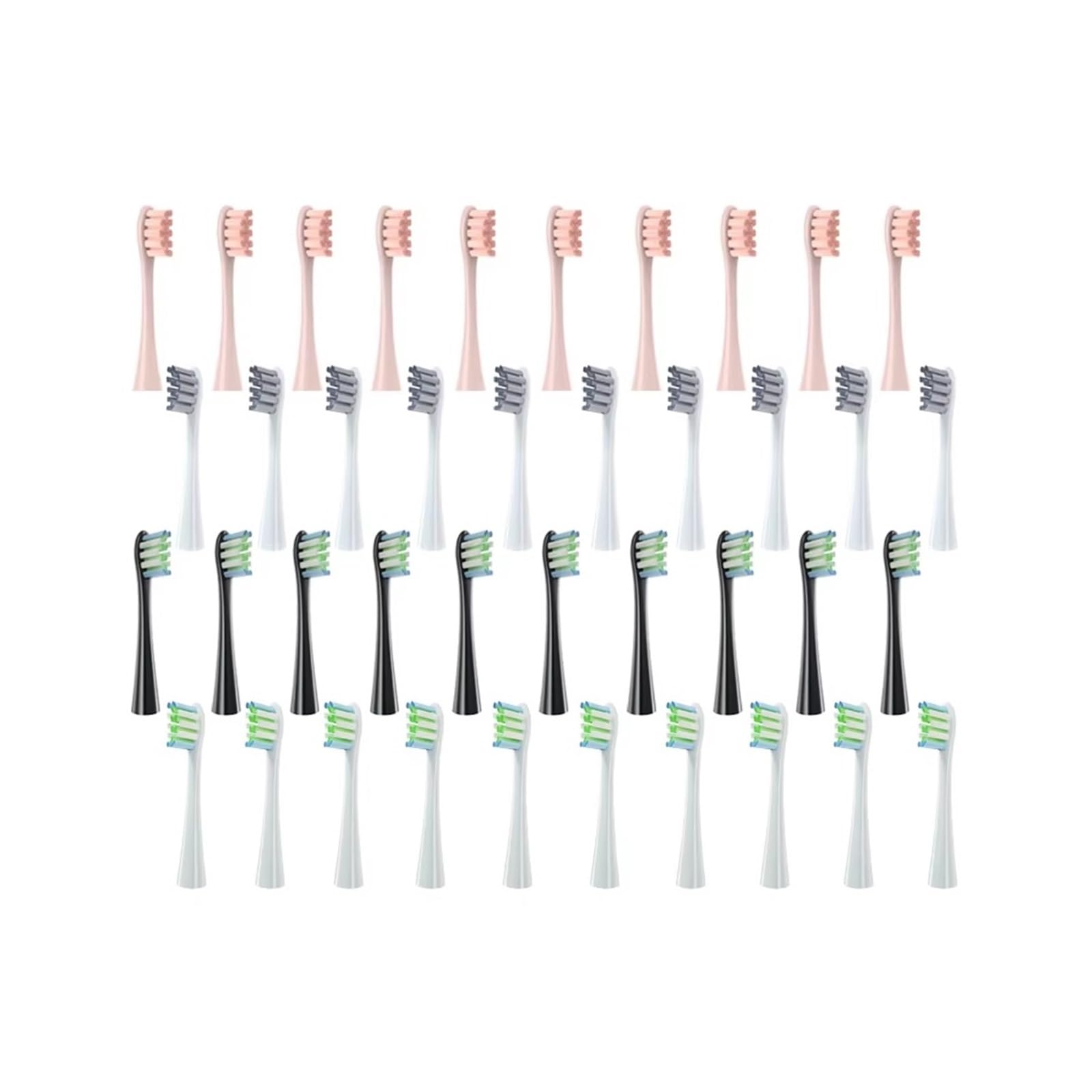 Sostituzione della testina for spazzolino elettrico con setole morbide(10 white 10 pink)
