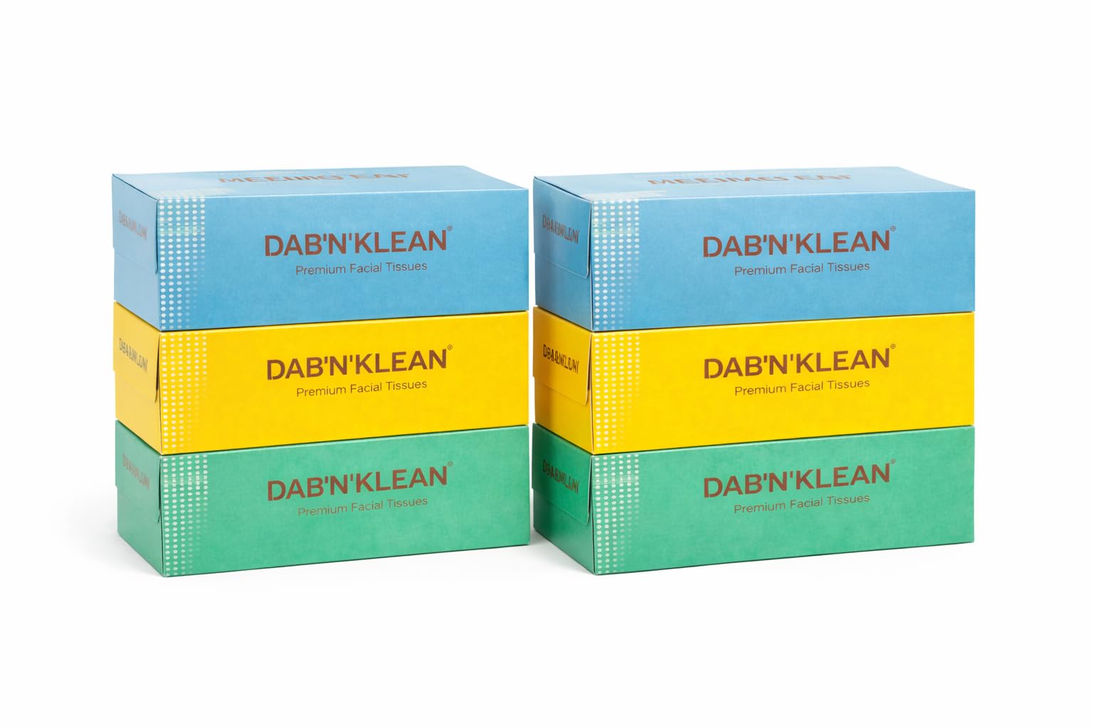 Dab N Klean 2 Ply Facial Tissue Box - 9 Pack | Ultra-Soft, Absorbent | 100% Natural Virgin Pulp | Disposable Tissues for Home, Office, Car | 100 Pulls/200 Sheets/Box (Multicolor, 6 Boxes, 1200 Sheets)-picture-11