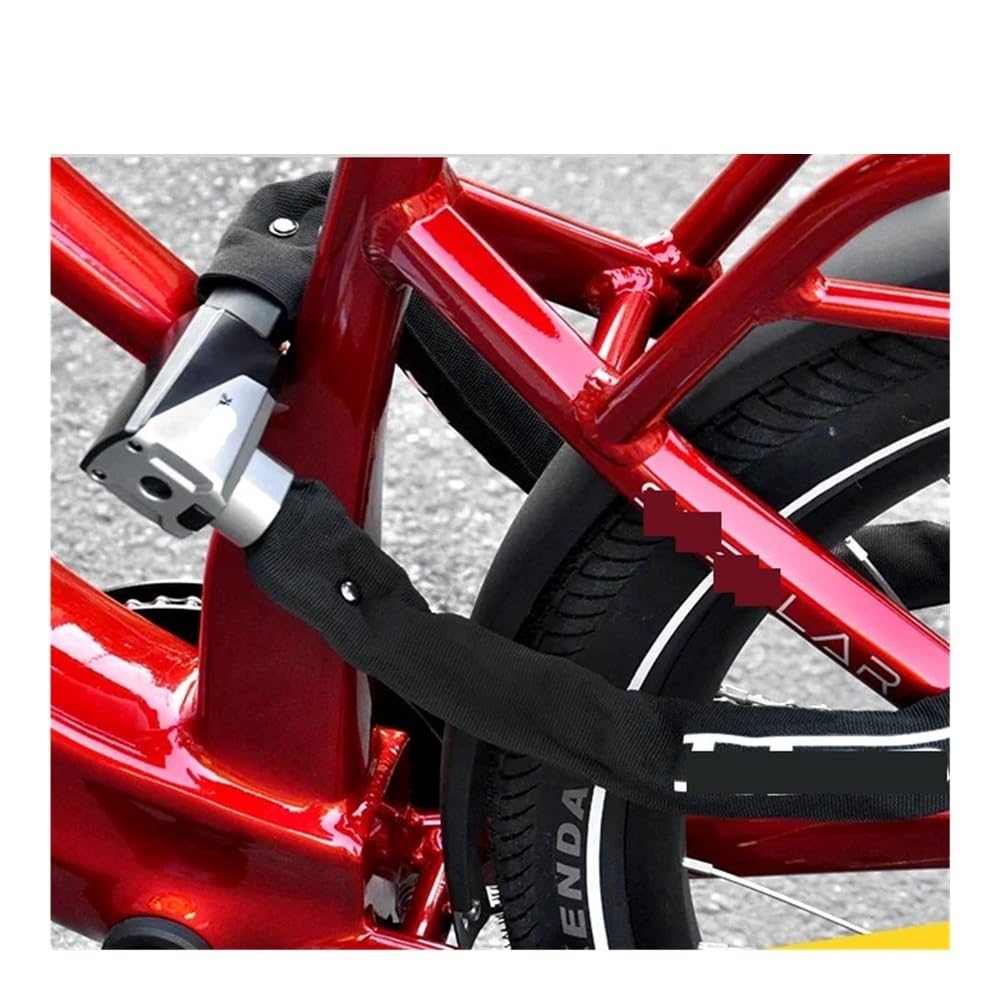 Bloqueo Un Solo Toque Candado Cadena Alta Seguridad para Motocicleta con Llave Candado De Cadena para Bicicleta Scooter