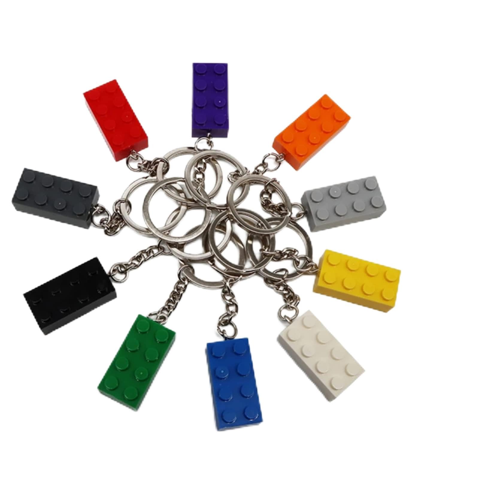 Amazon.com: CACUINA 10 Pcs Brick Keyrings, Brick Keychain, 10