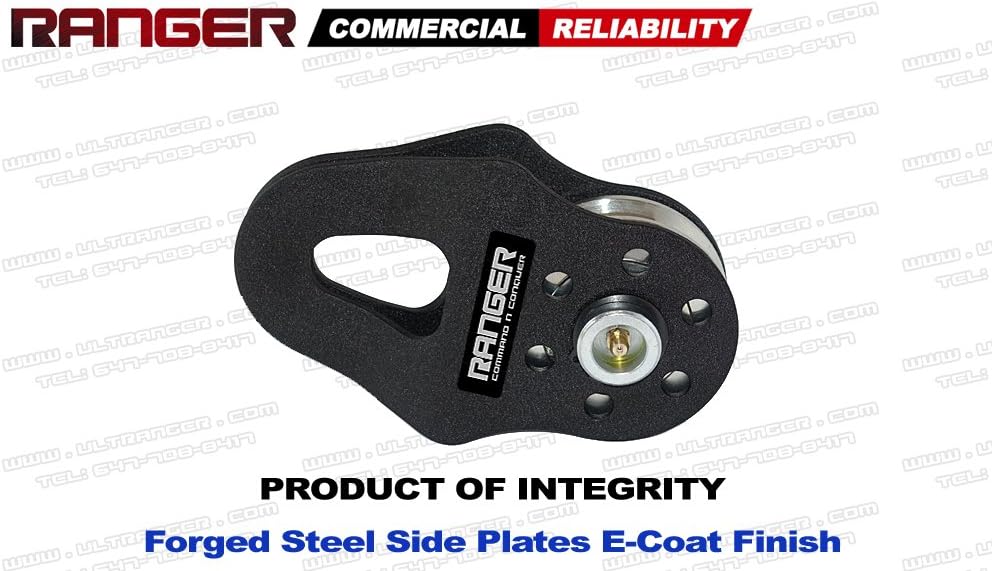 Ranger (8 Tons 17,600 LBs) Commercial Reliability Snatch Block with Grease Fitting by Ultranger : Industrial & Scientific