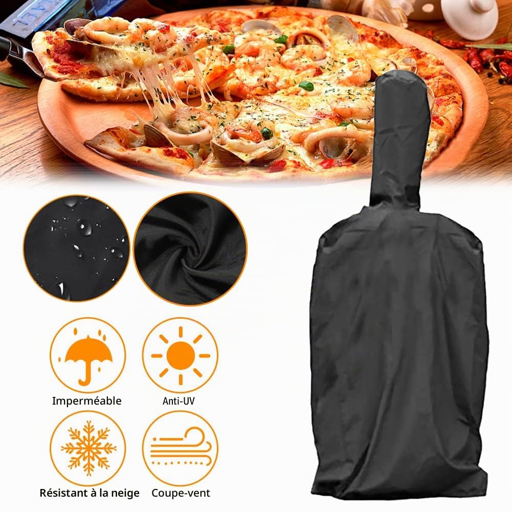 KILLIAN'S Store Housse pour four à pizza, en tissu Oxford robuste et imperméable noir 170x65x55cm