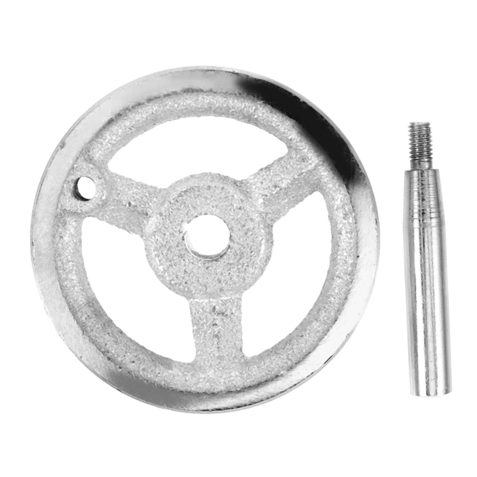 MUCKLILY Crank Handle for Lathe Cast Iron Hand Wheel Round Revolving Knob CNC Machine Hand Wheel Parts