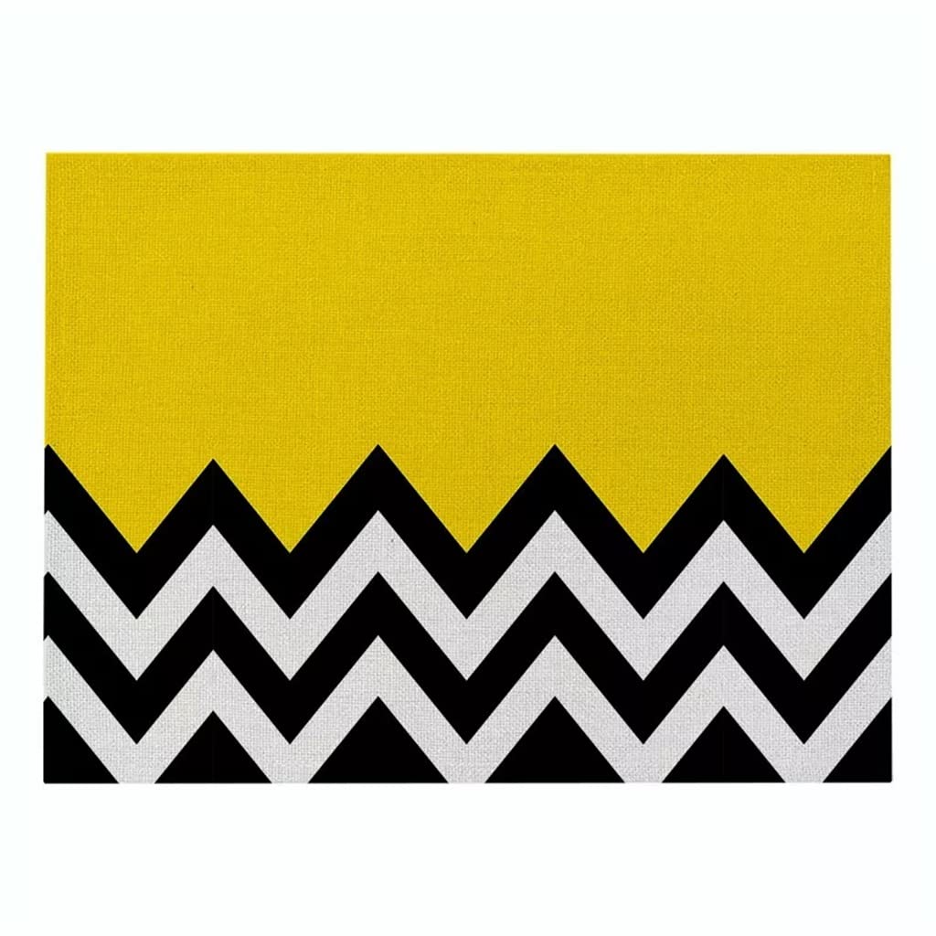 IANSHFKN Line Series Placemats Home Decoration Insulation Cutlery Bowls Coasters Dining Table