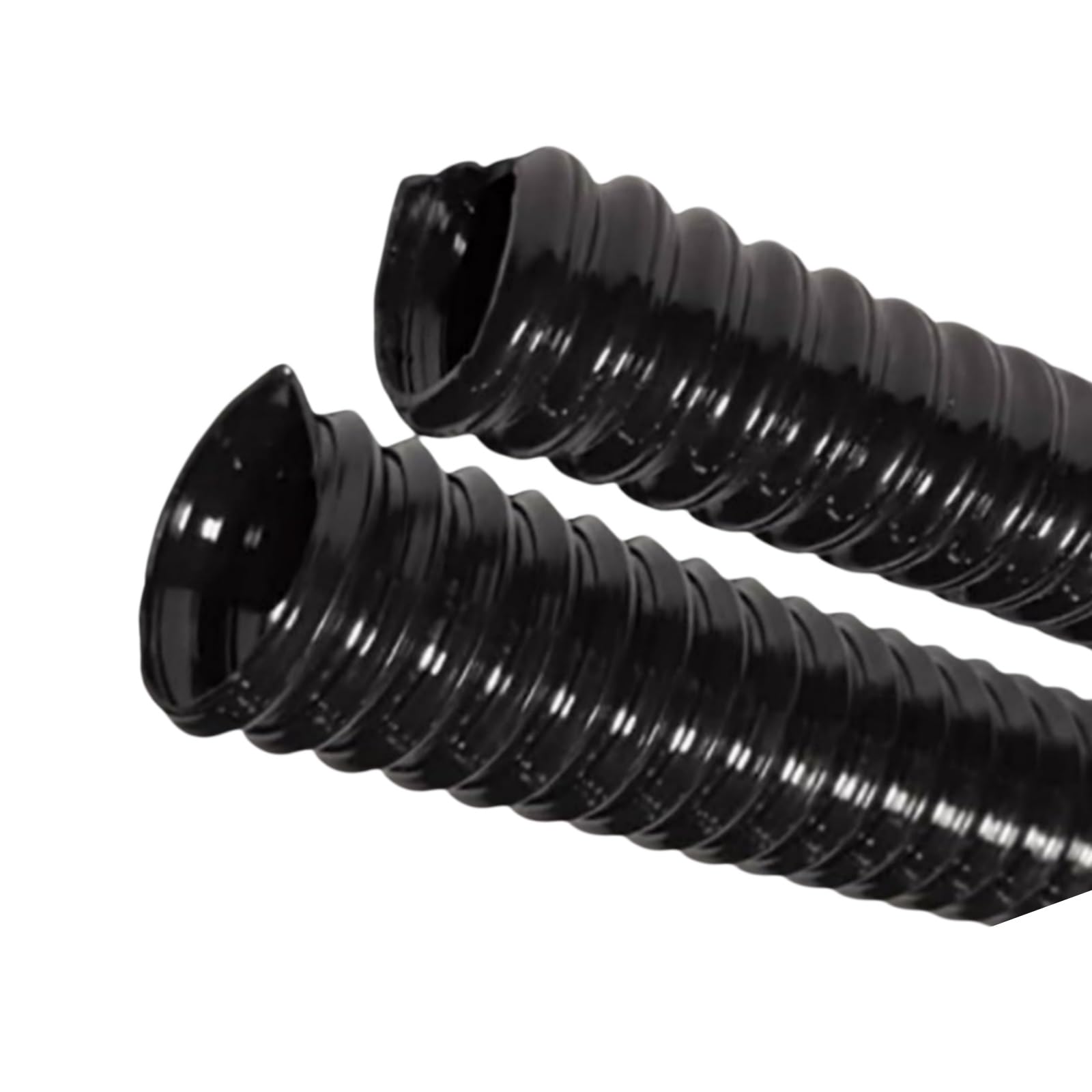 Black PU Collection Hose 75mm ID 1m Length 0.63-2mm Thickness(0.93mm)