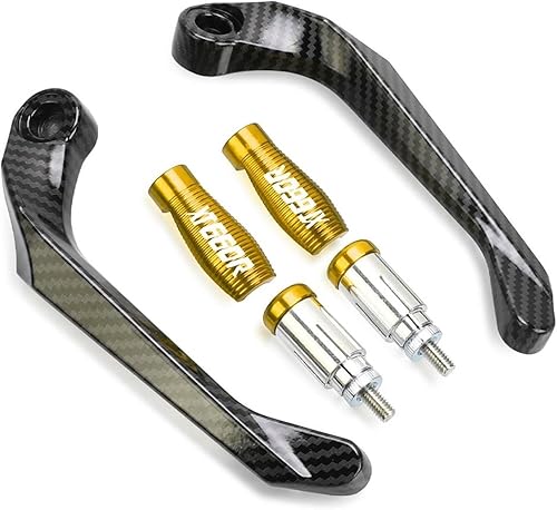 Miniatura 1 de WIRMEC Motorcycle Handlebar Grips Guard Brake Clutch Levers Guard Protector for Yamaha XT660R XT660 XT660X XT660Z 2004-2017 (Color  Gold)