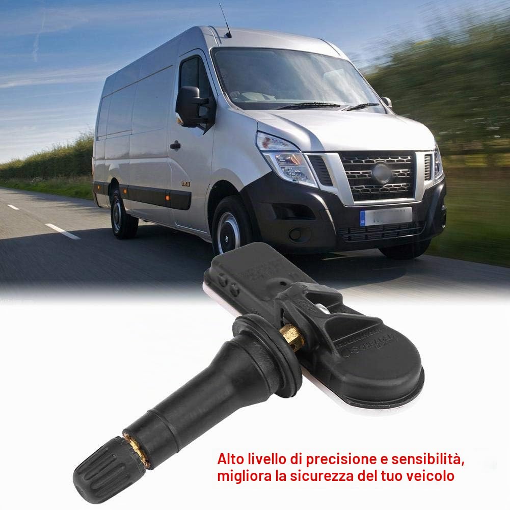 4 sensori di pressione pneumatici TPMS, sensore di pressione pneumatici auto, sensore TPMS, sensore di controllo della pressione dei pneumatici, di controllo della pressione dei