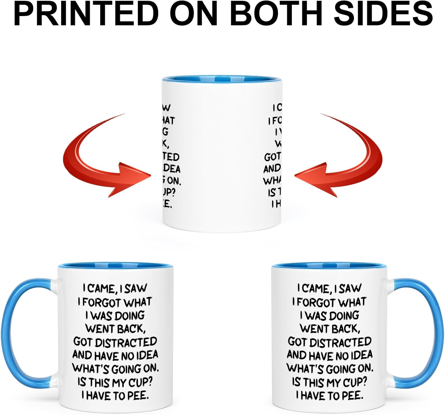 Cabtnca Funny Gifts for Elderly Women Men, I Came I Saw I Forgot What I Was Doing Coffee Mug, 60th 70th 80th 90th Birthday Gifts for Women Men, 11 Oz - Image 6