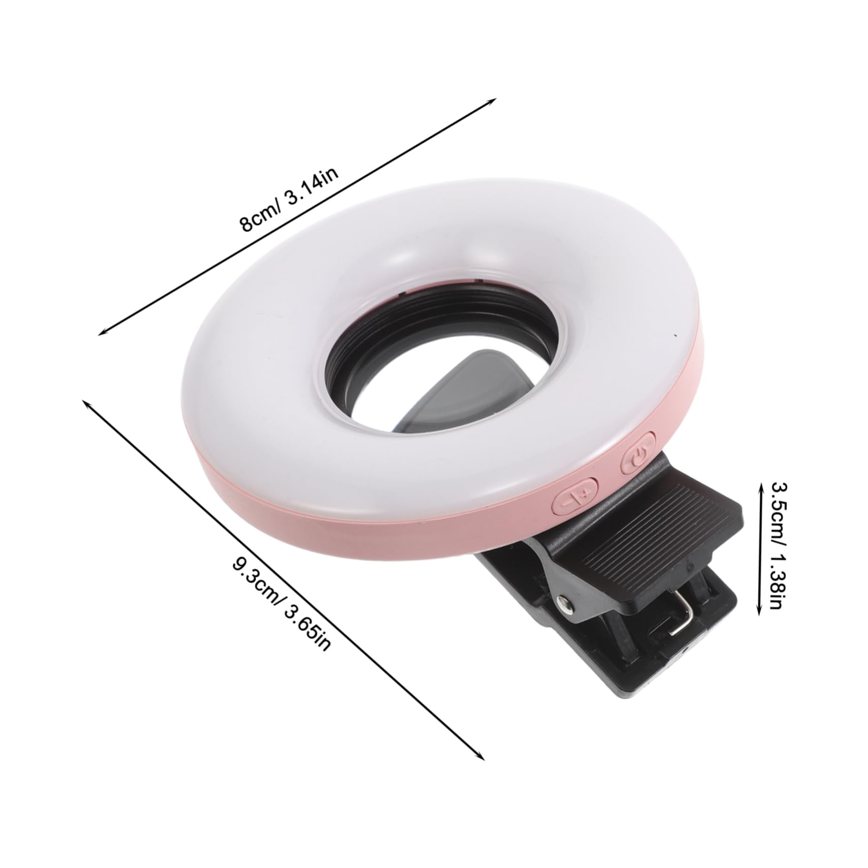 ULDIGI 1Set Macro Clip Photography Fill Light for Smartphones Rechargeable LED Selfie Ring Light for Makeup Jewelry and Portable Phone Camera Light for Enhanced Detail