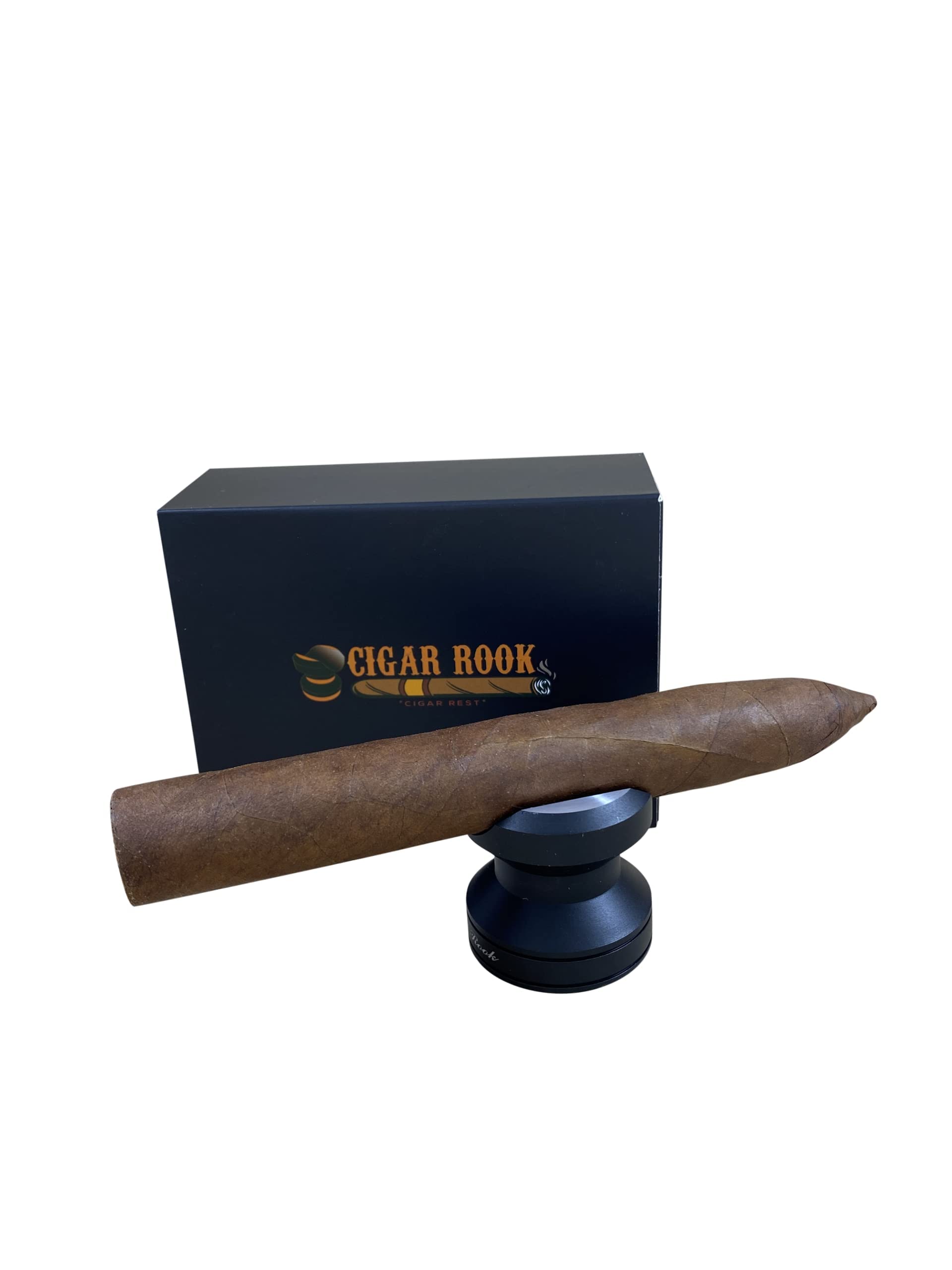 Cigar Rook Premium Cigar Rest - Holds Up to 60 Ring Gauge, Black