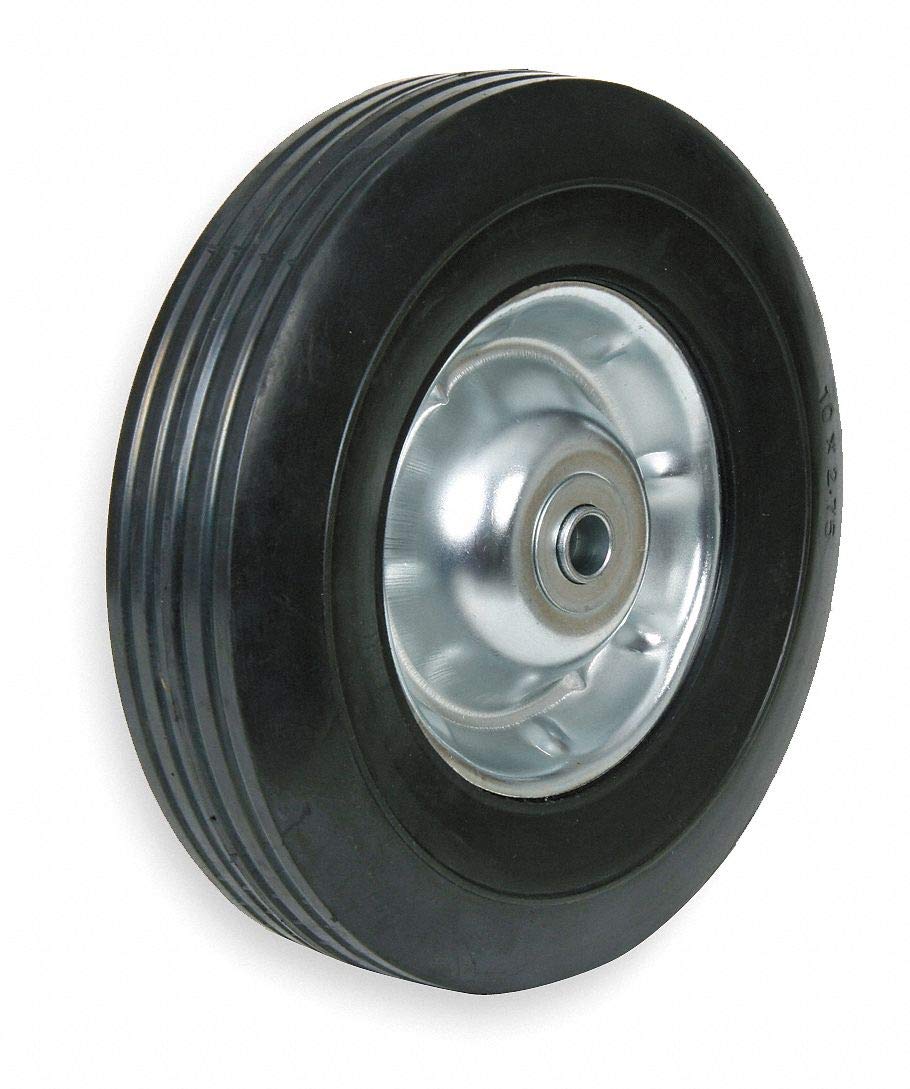 Semi-Pneumatic Wheel, 10 in., 200 lb., Sym