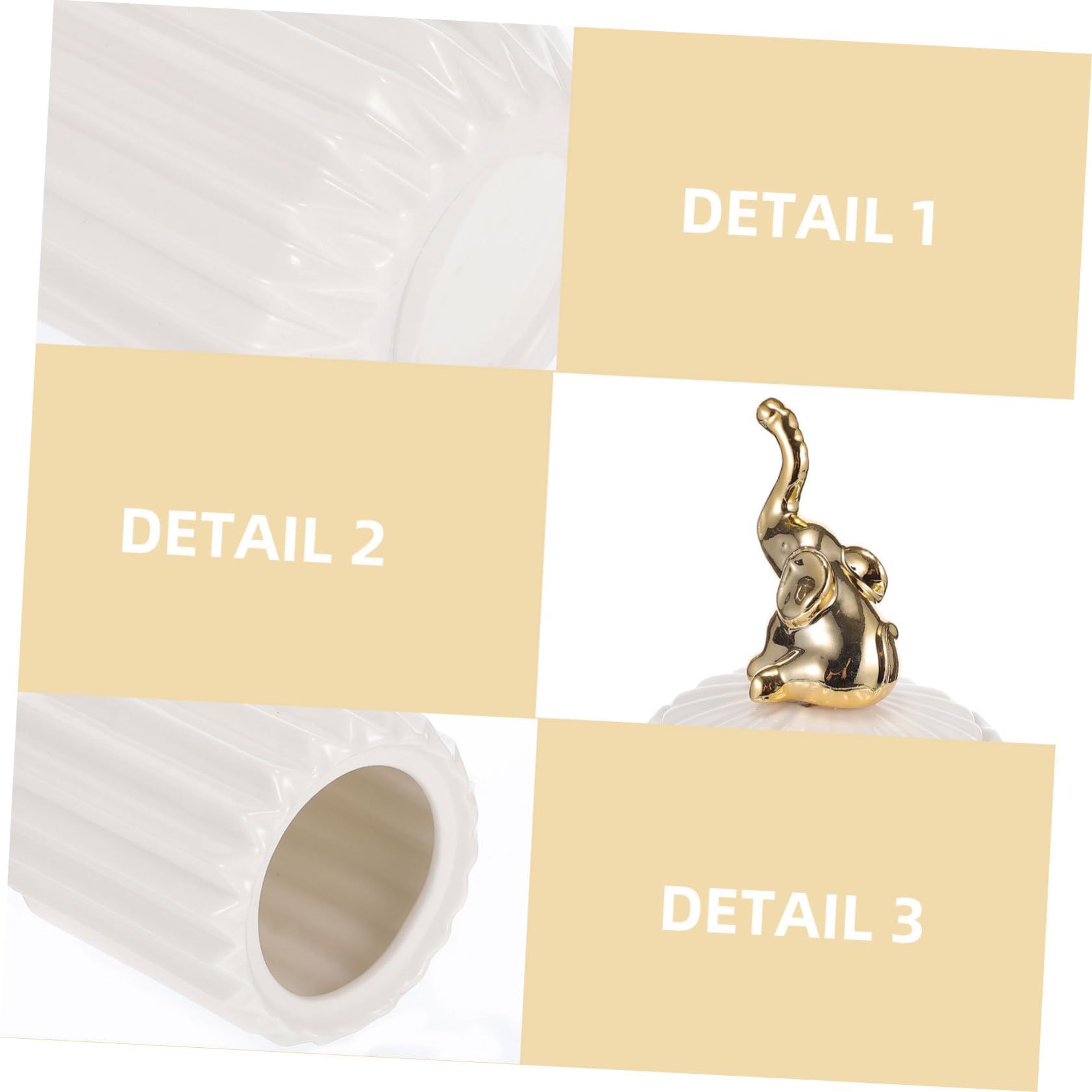 Abaodam Barattolo Decorativo Contenitore Sigillato in Ceramica Coperchio a Forma di Animale per Caramelle e Tè, per Casa