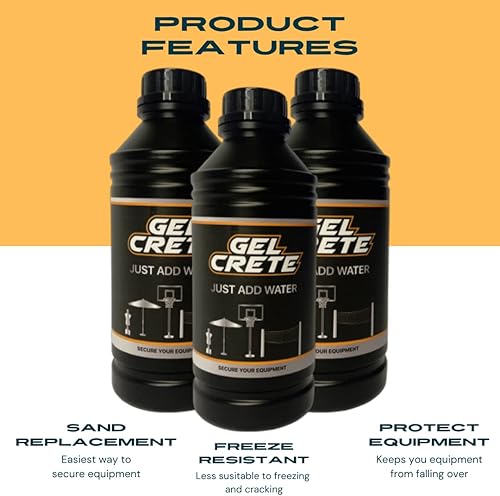 Miniatura 8 de Polímero para anclar porterías de baloncesto, saco de boxeo independiente, paraguas al aire libre, redes de voleibol, etc. Solo tienes que añadir