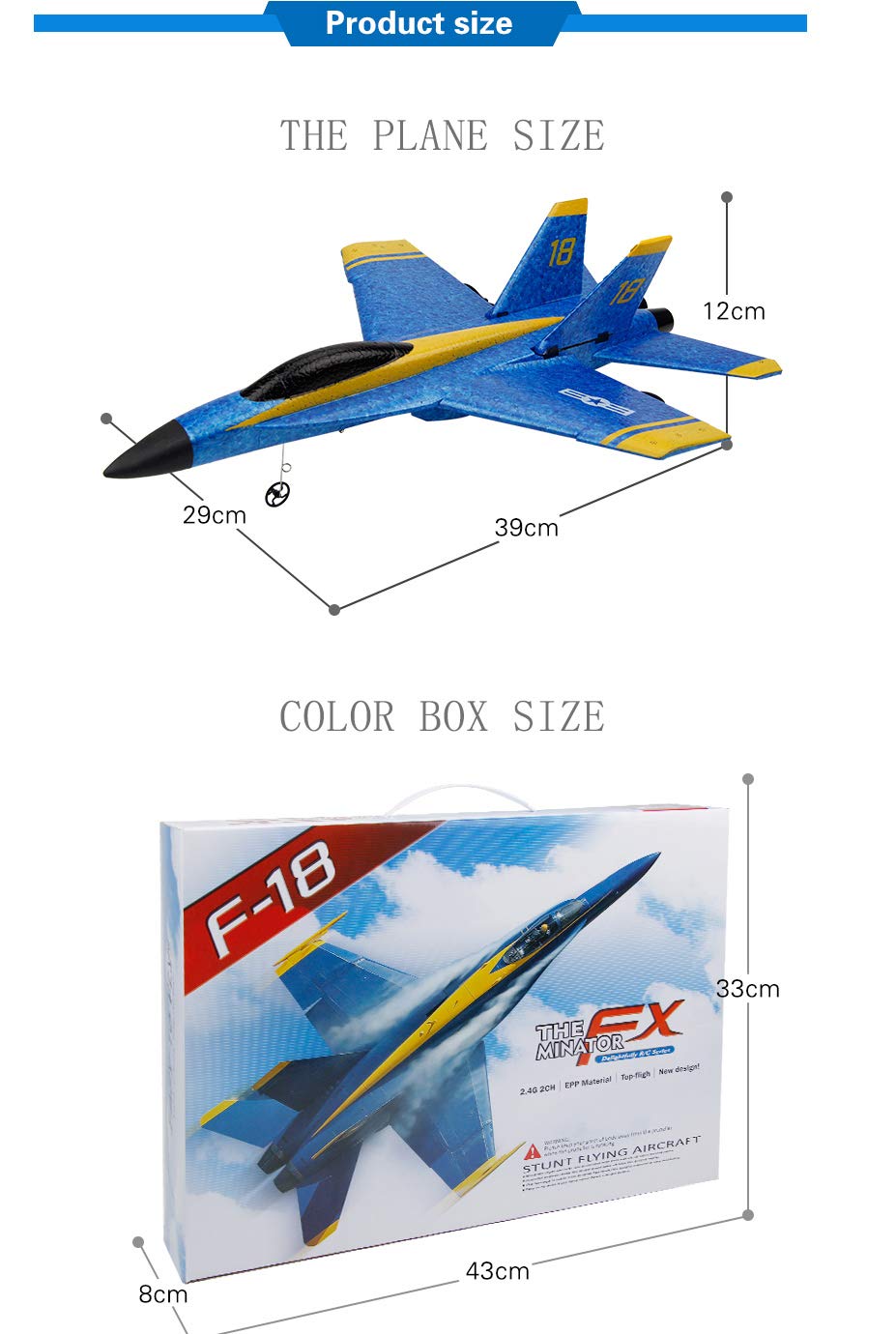 Buy Mini RC F/A18C Blue Angels Model Toy Drone F18 Remote