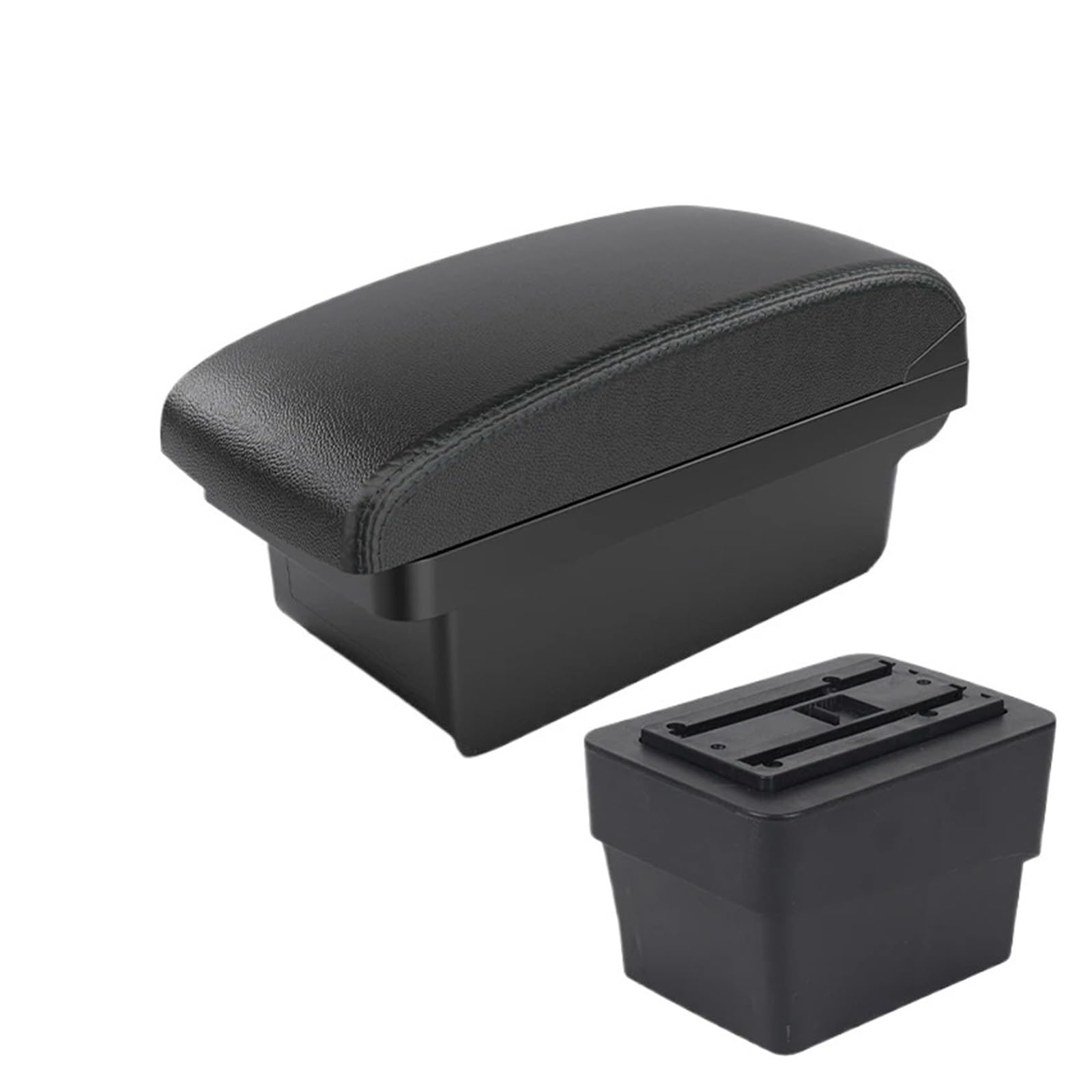 Hguvsjd Armrest Box For Skoda For Octavia For Mk3 For A7 2013-2017 Armrest Box Retrofit Parts Storage Accessories USB Car Armrests(A Black line NO USB)