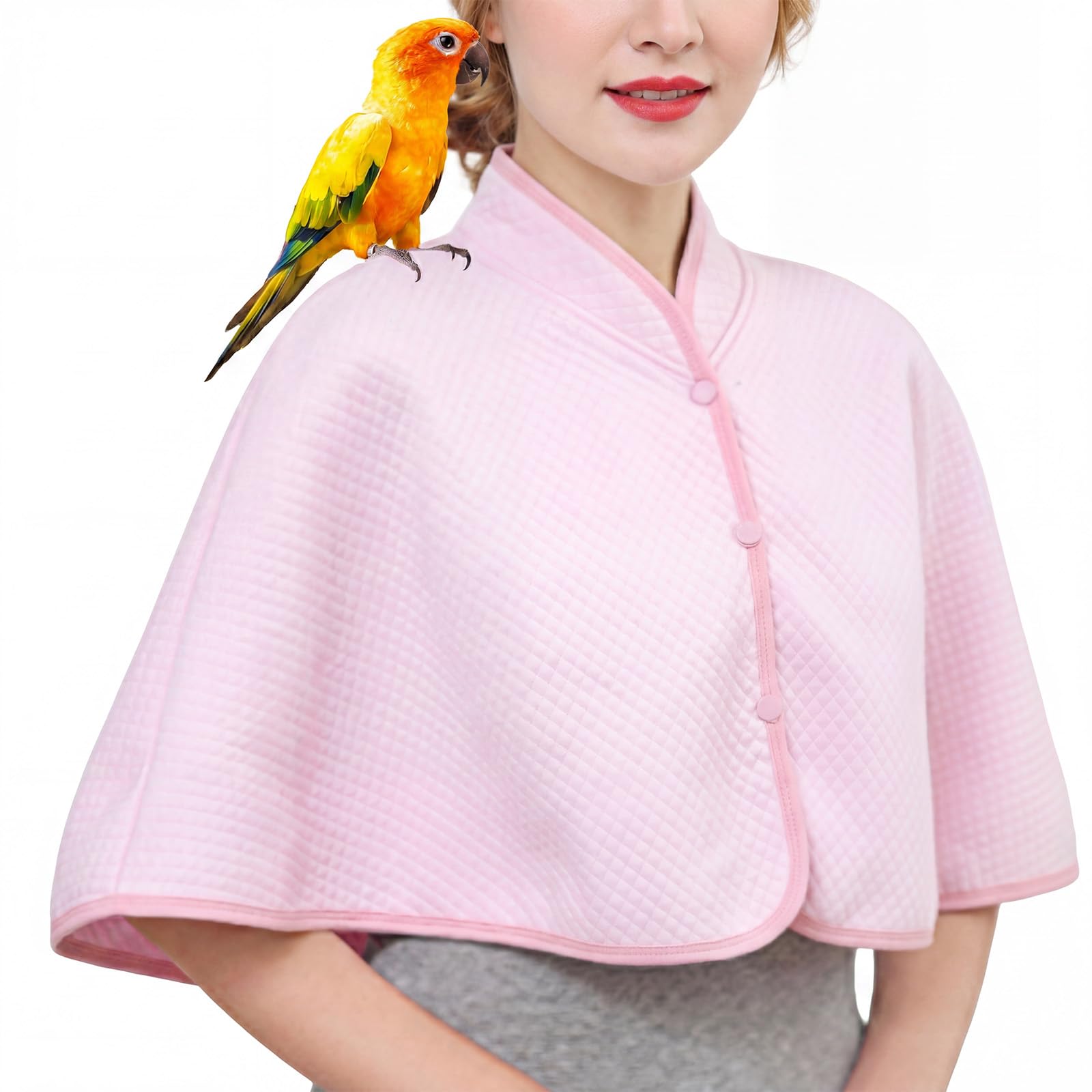 QBLEEV Parrot Anti-Scratch Shoulder Protector, Bird Diaper Poop Cover Pad