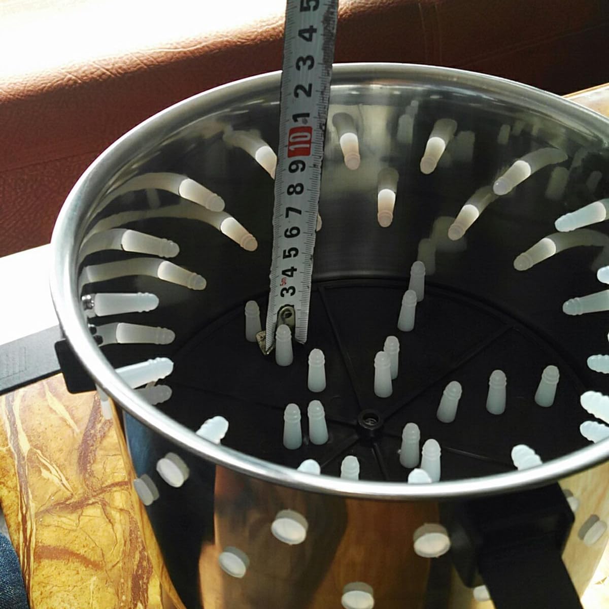 Mini spennatrice elettrica, in acciaio inox, per pollame e anatra di quaglia, efficiente rimozione delle piume per uso in cucina agricola