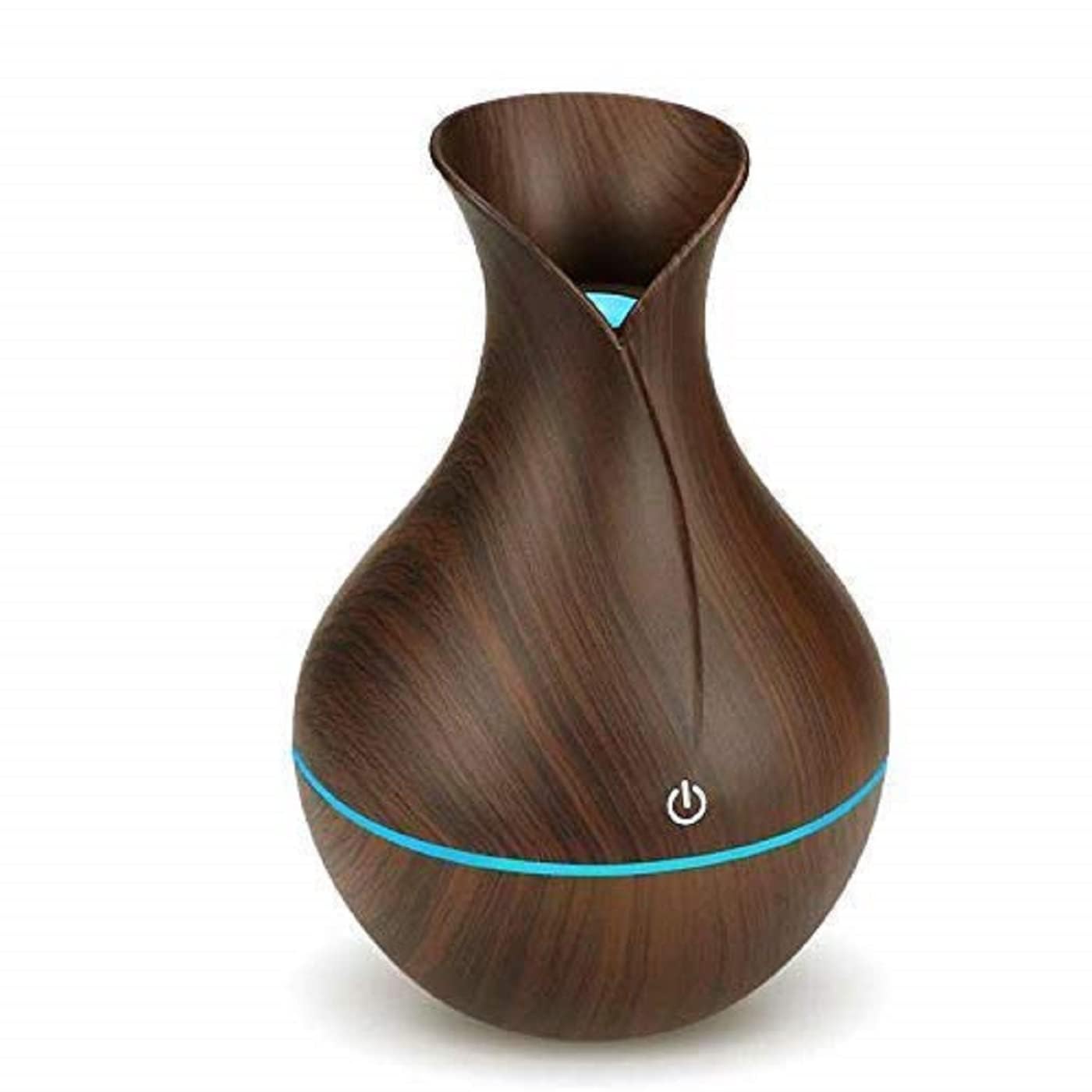 RSPLUS Clear Choice-Wooden Cool Mist Humidifiers Essential Oil Diffuser Aroma Air Humidifier with 7 LED Light Colorful Change for Car, Office, Babies, Home (Multicolour)