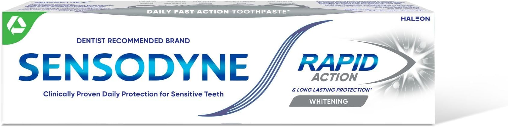 Sensodyne Rapid Action Whitening Toothpaste 75ml