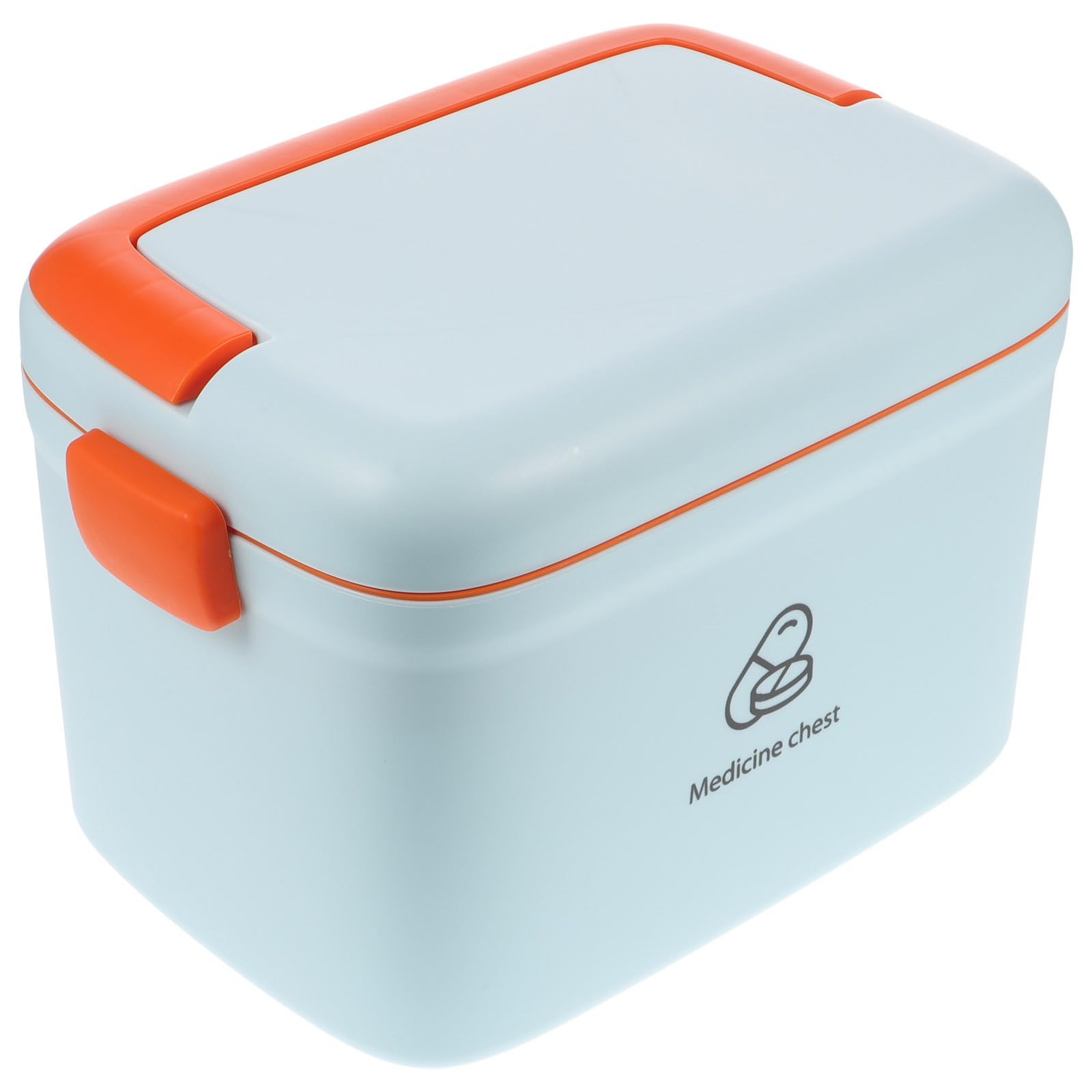 Caja de medicina portátil DOITOOL con compartimentos y tapa de material PP para píldoras