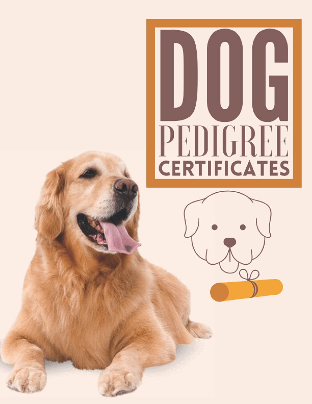 dog pedigree certificates: dog Pedigree,Handy dog Breeder Organizer, Pedigree & Race result tracker for champions, Log Book , Diary (For dog Breeding & Racing- Notebooks) – 8,5'' x 11''– 300 pages.