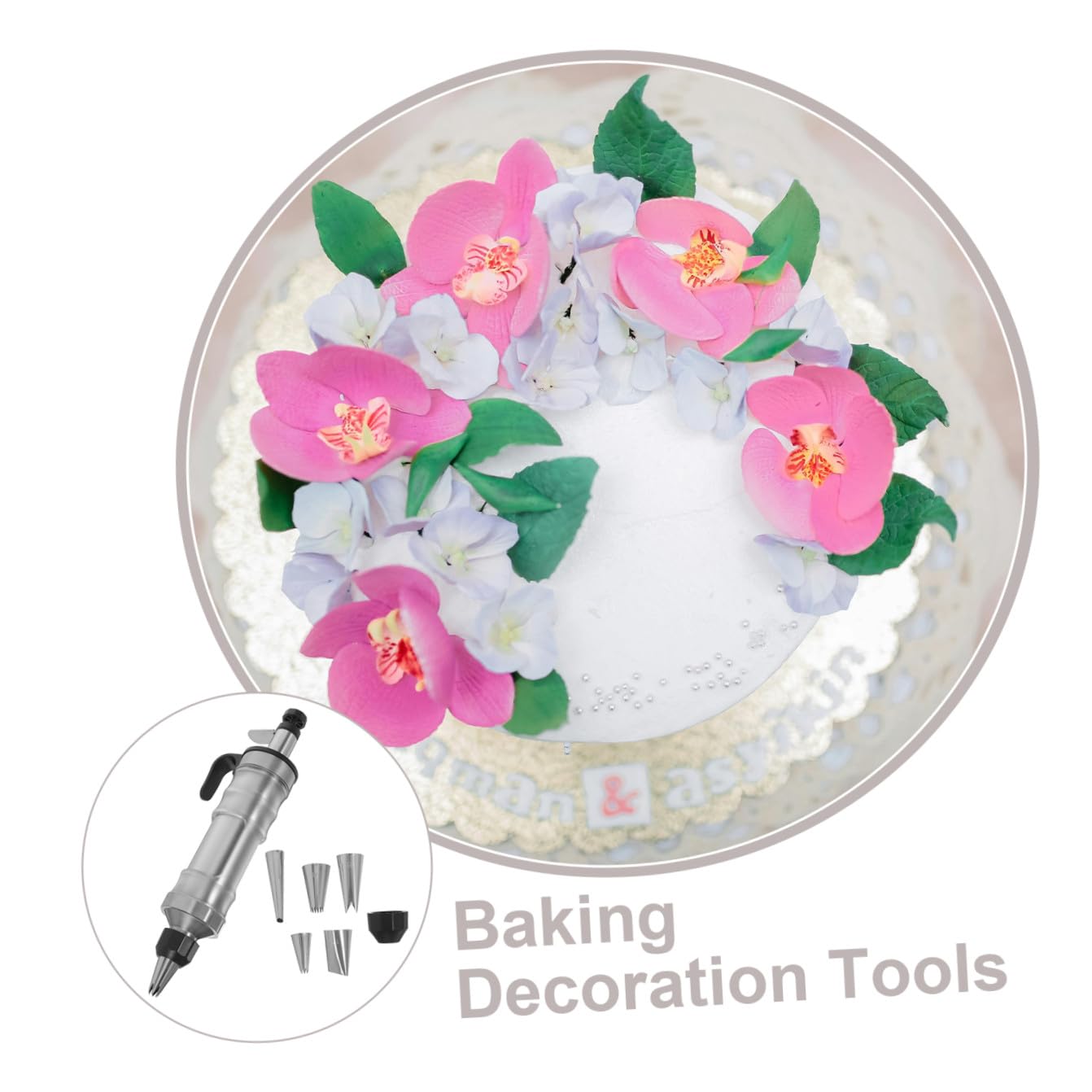 Herramienta para Glaseado de Pasteles y Decorador de Postres, Acero Inoxidable, Boquillas Desmontables, para Repostería Casera, Kit de Decoración de Tartas y Galletas