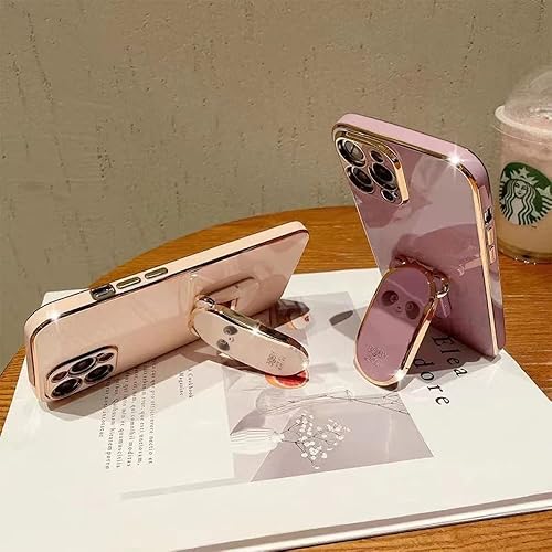 Miniatura 2 de PEEHOO for Samsung Galaxy A53 A52S A54 A52 A13 A14 A51 A73 A72 A71 A33 A32 A12 A22 A 53 52S 13 Case Plating Holder Phone Cover,Pink,for Samsung A22