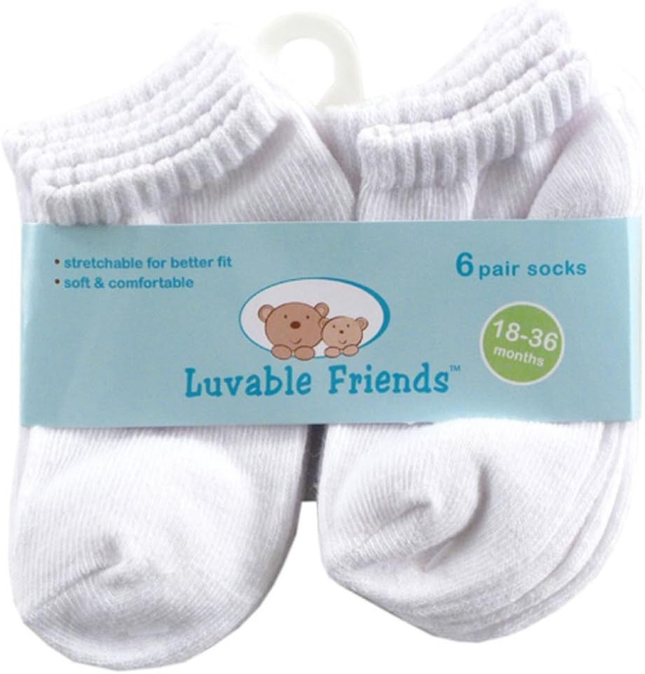 Luvable Friends Unisex Baby Newborn and Baby Socks Set - Image 3