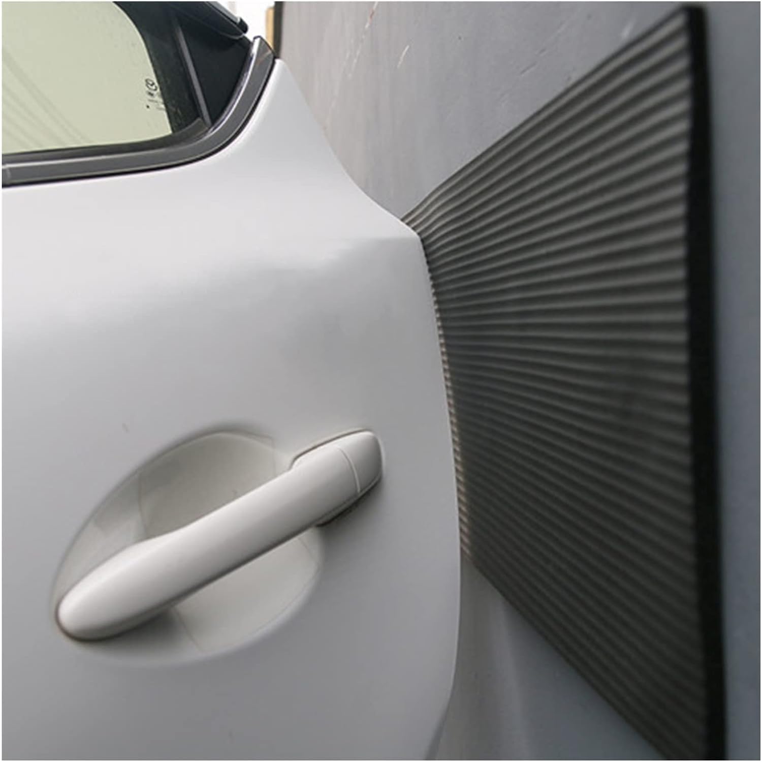 Tianqihao Grey Garage Column Protector Garage Wall Guards, Wall Edge Guards, Door Paint Guards, Garage Wall Corner Guards. To Protect Parking, And Warehouses,-4Pcs