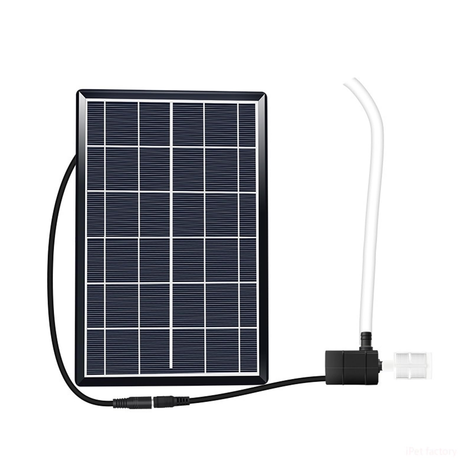 Solar Water Pump 12V Hydroponics Filter Aeration Fish Tank Rockery Water Pumping Submersible Pump Pond Fountain Outdoor Garden Small Pond(5v6w set)