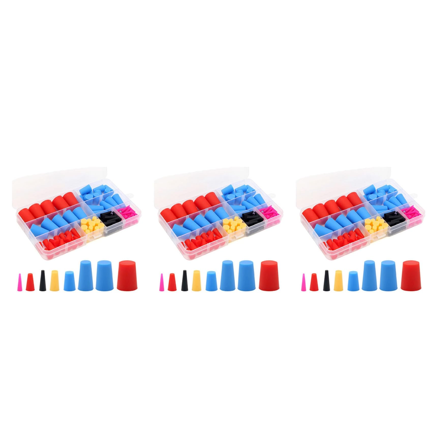 Aundhegrtt 330PCS Silicone Rubber Tapered Plug, High-Temperature Rubber Stoppers for Hole Plugs, Spraying, Spraying,