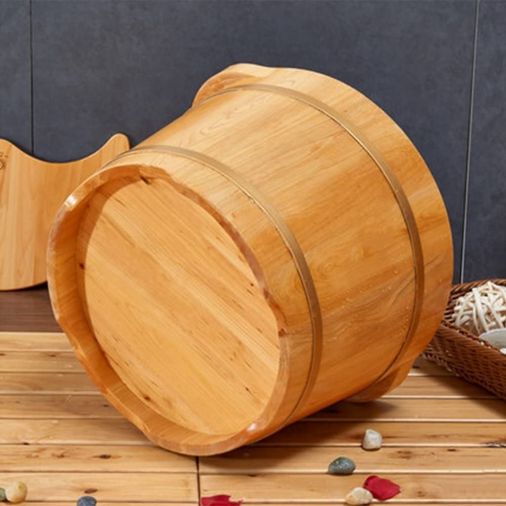 Fußbadewanne aus Holz, zur Reduzierung von Stress, agefass, Fußbad, Waschen der Wanne, Eimer, Spa, Haushalt