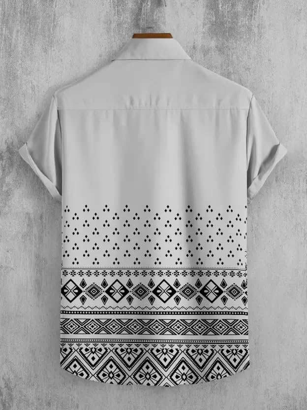 Image of Men's Lycra Digital Print Casual Shirt
