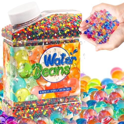 EOPUOZS Perles d'eau, 50 000 Perles colorées, décoratives et colorées, Non Toxiques et biodégradables, Perles de Gel pour Fleurs et Plantes