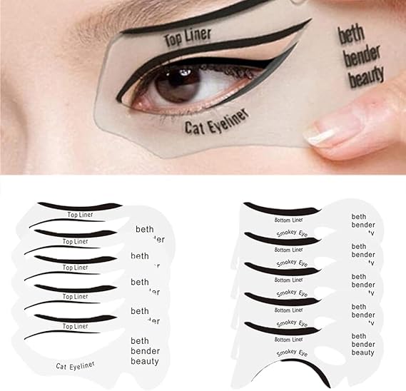 10Pcs Eyeliner Stencil Set Eyeshadow Stencil Cat Eyeliner Stencils