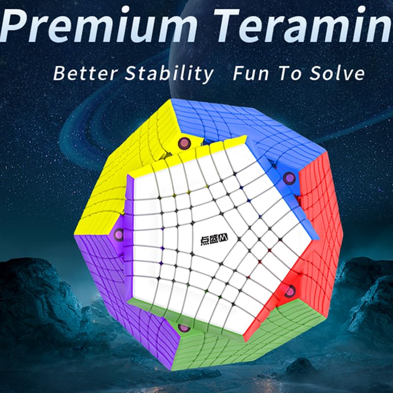 Amazon.com: HELLOCUBE DianSheng Teraminx Stickerless Magnetic Cube