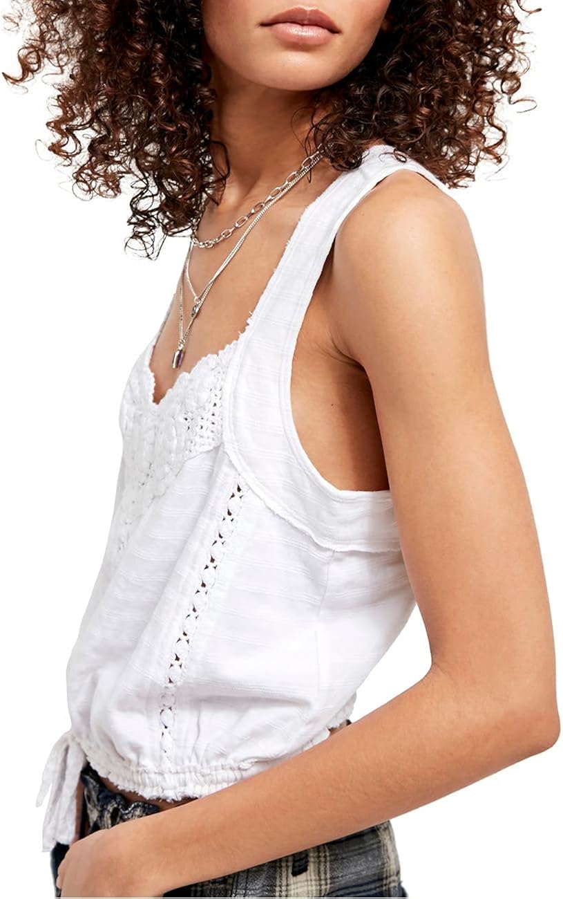 Free People Sweet Something Tank - White L at  Women’s Clothing store